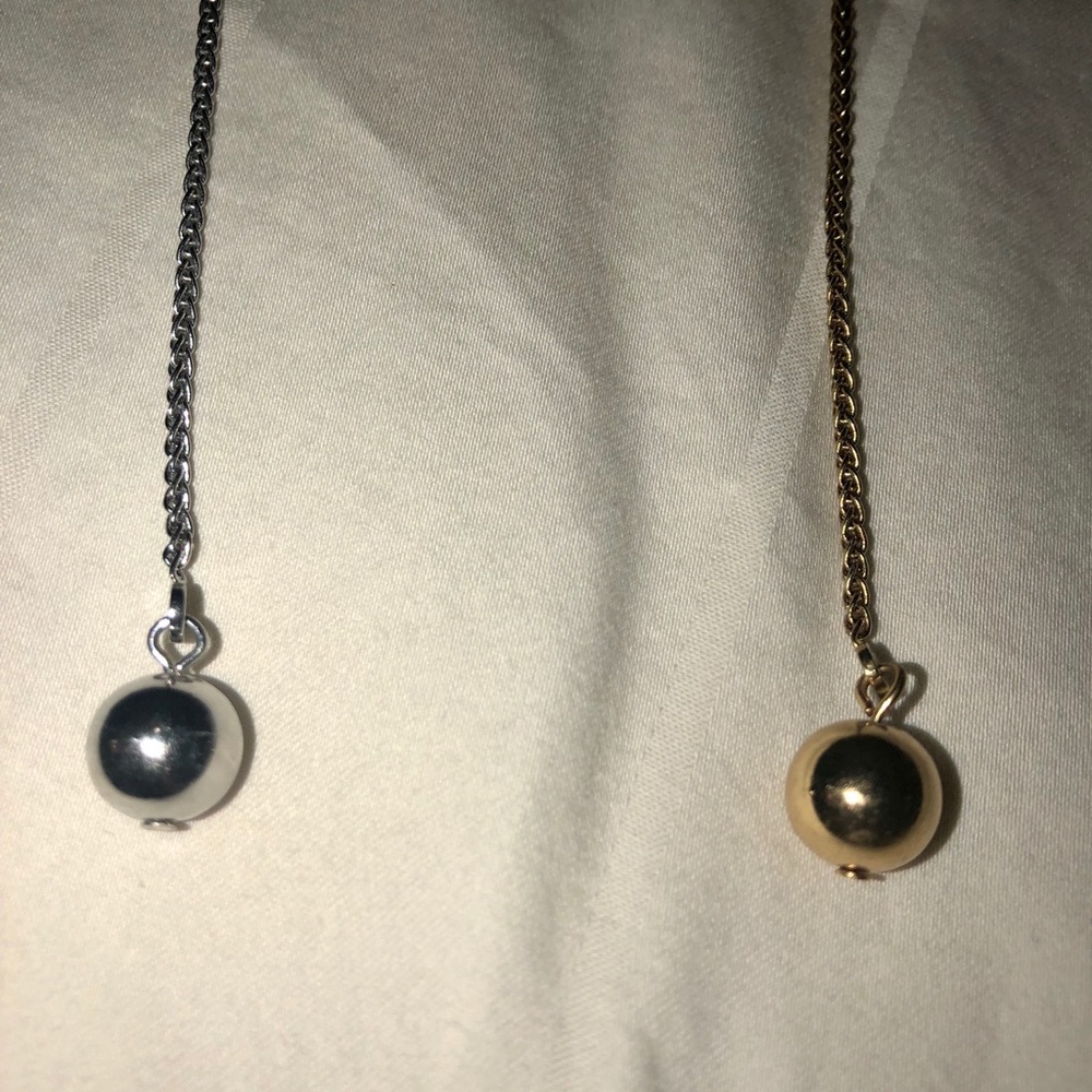 Ann Taylor 1 gold & 1 silver necklace. Sold as set - Picture 3 of 4